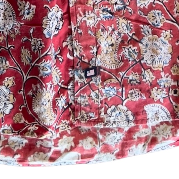 Vintage Ralph Lauren Polo Jeans Co. Quality Denim Goods Print Camp Shirt - Picture 5 of 16